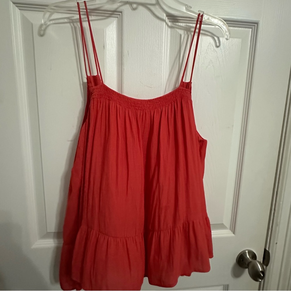 GAP Coral Tiered Camisole Top